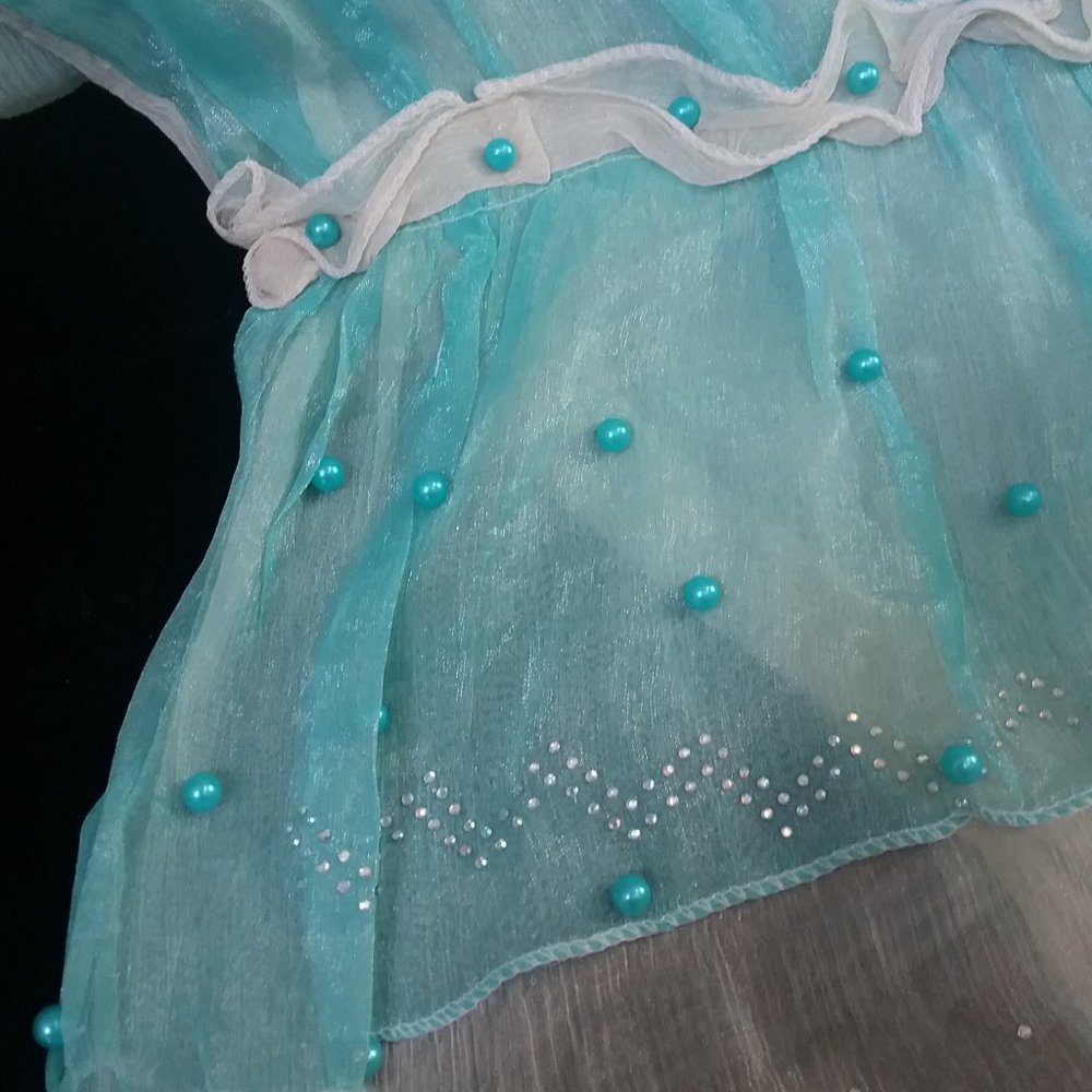 Like New Embellished Scarf from the Far East